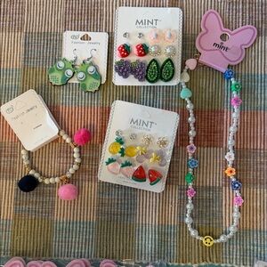 Mint Kids Jewelry Set - Pink, Green, and Multicolor